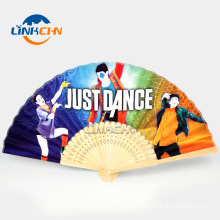 delicate paper folding hand fans for promotion